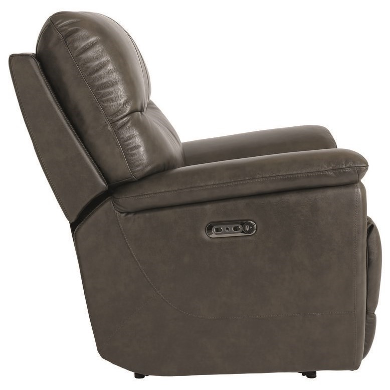 Bassett Brookville Casual Power Recliner with Power Headrest and USB Port Find Your Furniture